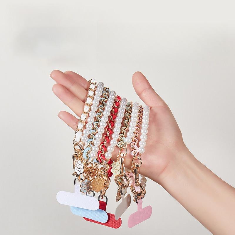 Xiaoxiangfeng Pearl Mobile Phone Chain Lanyard Wrist Mobile Phone Lanyard Lanyard Decorative Chain Wrist Lanyard