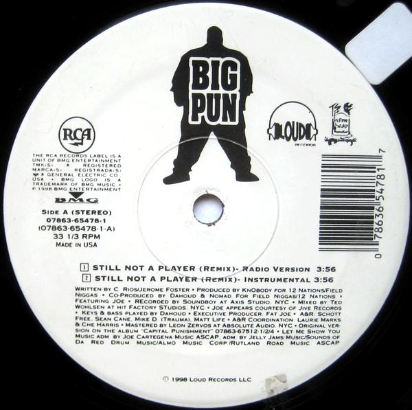 

12inch Record BIG PUNISHER - Still Not A Player 07863654781 Loud Records 1998 US Rap & Hip-Hop/R&B Used
