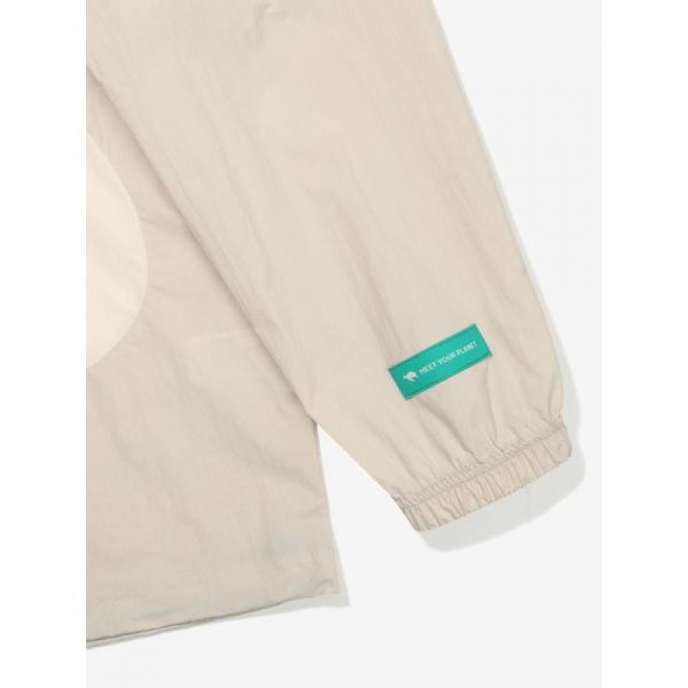Lightweight Woven Earth Sweatshirt  Ivory 