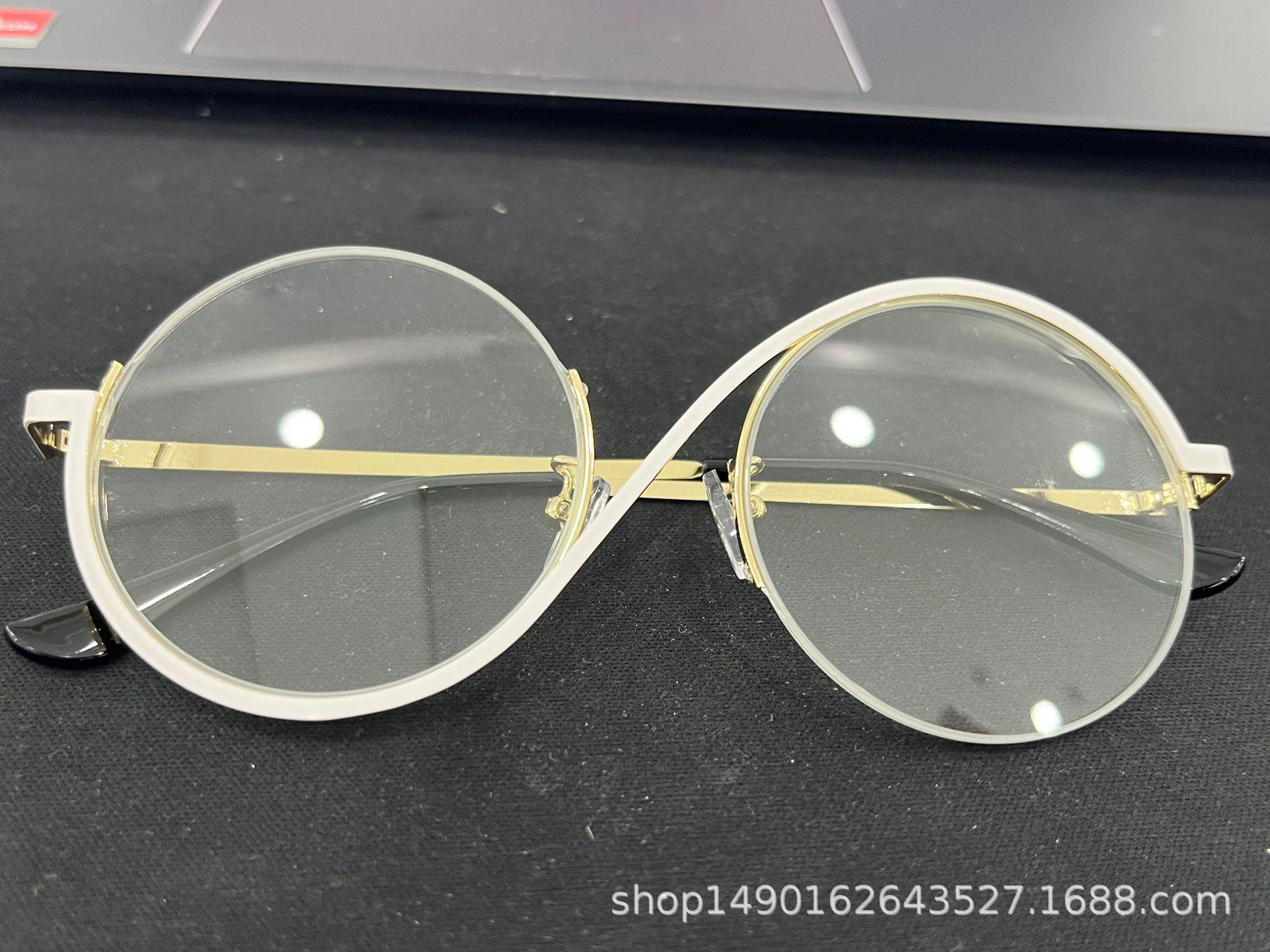 

Солнцезащитные очки Retro Trend с большой оправой и круглой оправой, женские индивидуальные солнцезащитные очки 3579