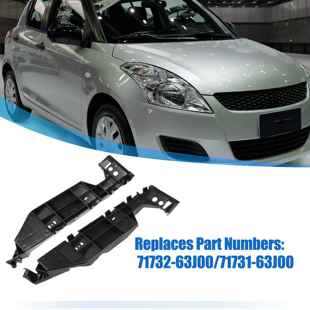 X AUTOHAUX Left and Right Side Front Bumper Mounting Support Brackets (Part Numbers 71732-63J00/71731-63J00) for Suzuki Swift (2005-2011), 1 Pair