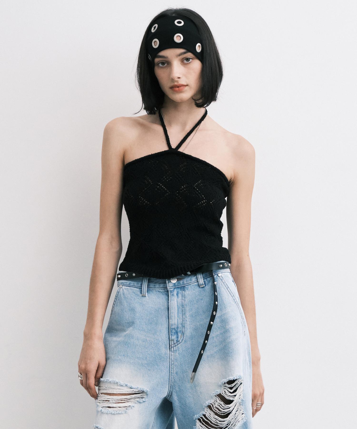 Midnight Move Knit Top (Black) Black