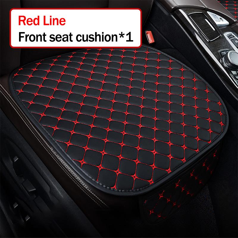 High quality Pu Leather Car Seat Cover Seat Back Soft Cushion Universal Front and Rear Car Seat Cushion Carpet Pad Four Seasons