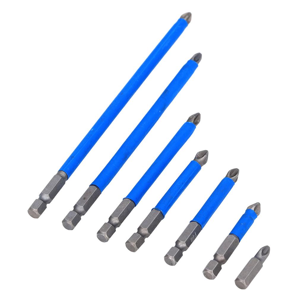 7-teiliges Set Kreuzschlitz-Bit PH2 Magnetisch Elektrischer Schraubendreher Bohrer mit Magnetisierer