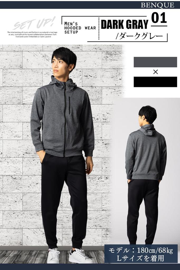 To the Top and Bottom Long Training Running Gym Sportswear Gray [Benkke] [Comfortable Touch] Jersey, Men's Set, Sleeve, Sports, Stylish, Setup, Wear,