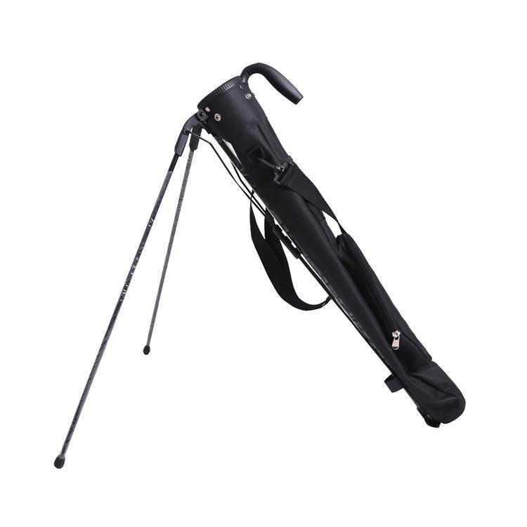 Foldable Stand Golf Bag, Portable Lightweight Golf Club Carry Bag чёрный