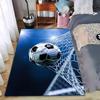 Soccer Ball Goal Net Print Carpet for Sports-Themed Room Decor Suitable for Use As an Anti-slip for Living Room Bedroom Sofas