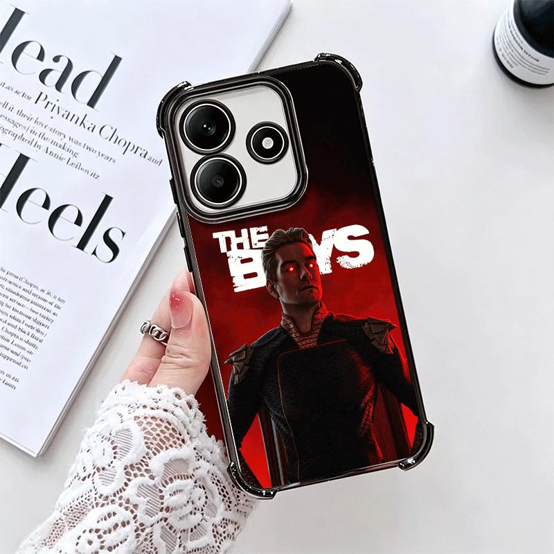 The Boys H-Homelander Soft Phone Case For Xiaomi Redmi Note 14 15 Pro Plus 13 12 11S 11T 5G 10 9S 9 Plating Anti-Fall Fundas