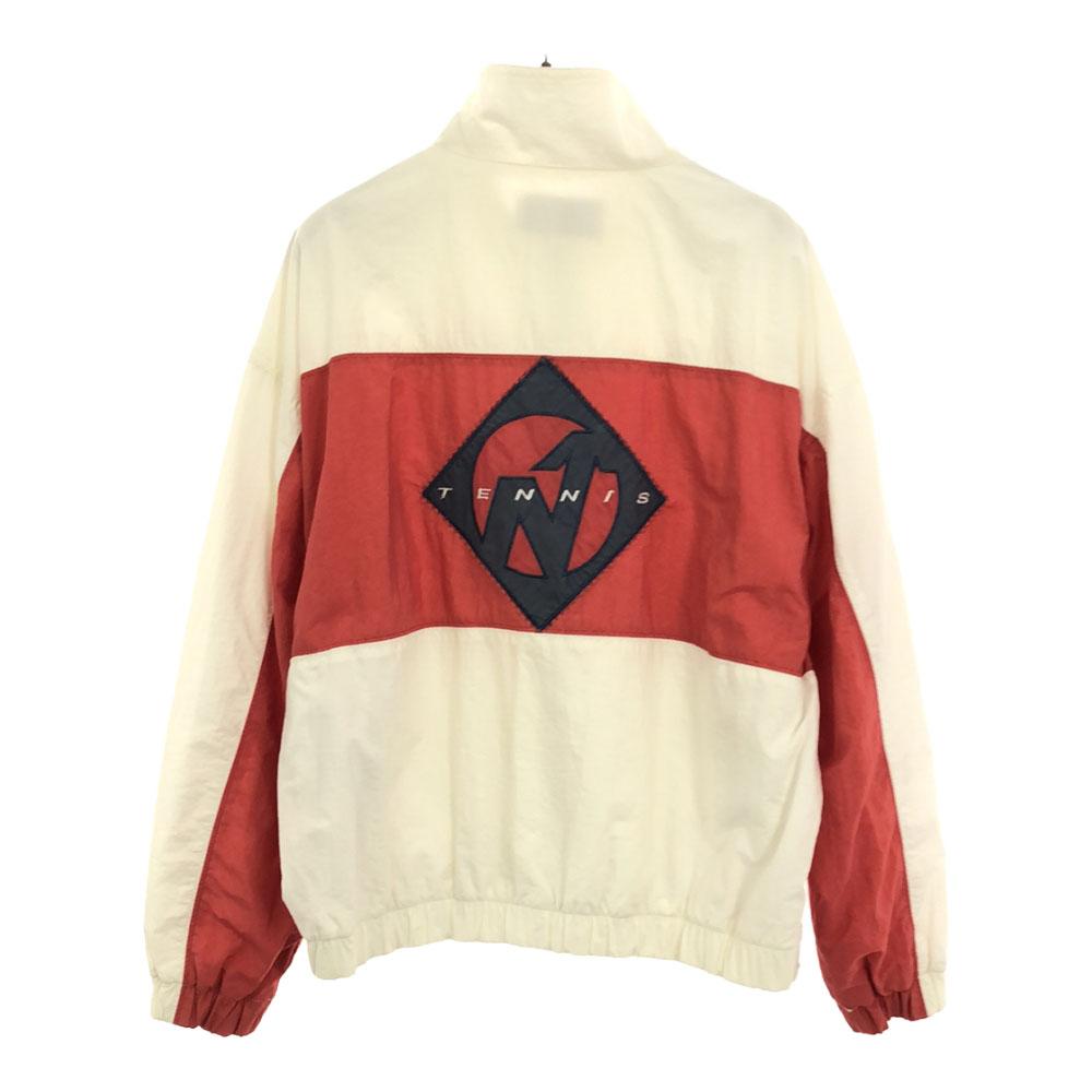 NORDICA Logo embroidery tennis Nylon jacket 40 White x red Blouson Women Used