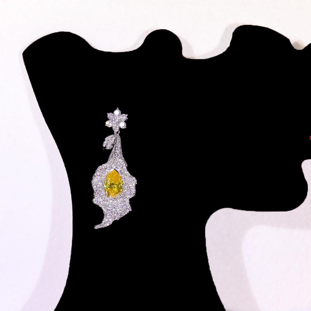 ASNORA Unique Flower Design Necklace Fashion Bridal Wedding Cubic Zirconia For Women Classic Party Jewelry Sets for Women