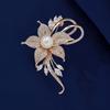 Flower Pearl Brooch, Elegant Suit, Anti-exposure Pin, Brooch, Secure Clothes, Corsage