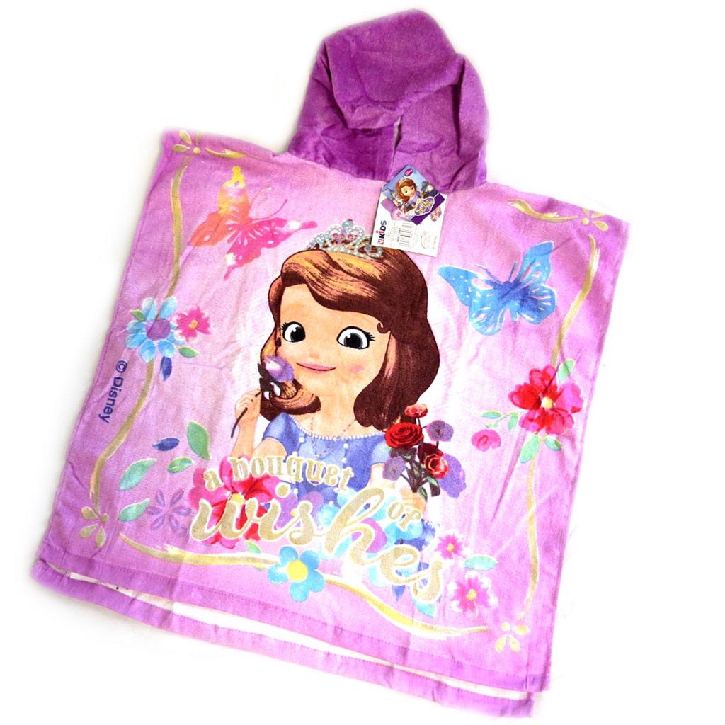 PRINCESSES DISNEY [M5703] - Kinder Badeponcho 'Prinzessin Sofia' lila