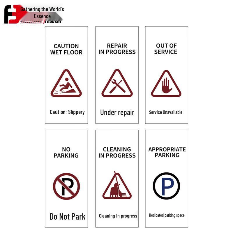 Stainless Steel Folding A-Frame Caution Sign