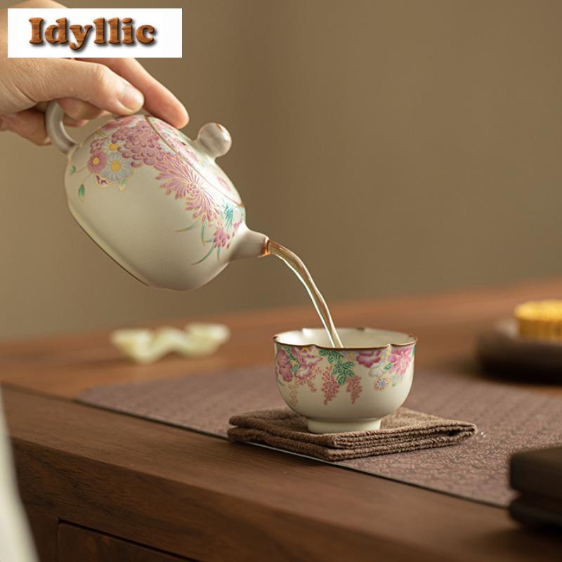 2 Stück/Los Lard Jelly Ru Ofen Kleine Garten Teetasse Antike Teeschale Kännchen Teeverkostung Meditationsbecher Chazhan Meistertassen Teeset 70ml