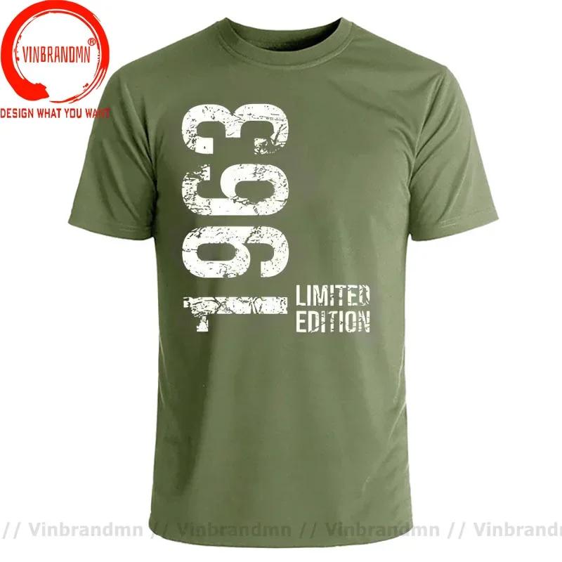 Novelty 63th Birthday 63 Years Retro Vintage Limited Edition 1963 T Shirts Graphic Cotton Streetwear Gifts Born In 1963 Tshirt