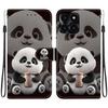 Handmade PU Leather Flip Case for Honor X6a Anti-Slip Shockproof Cover with Wrist Strap & Heart/Rose Cat Designs