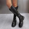 Autumn New Large-size French Retro Niche Fashion Temperament Versatile Comfortable Soft-soled Thick-heeled Long Boots