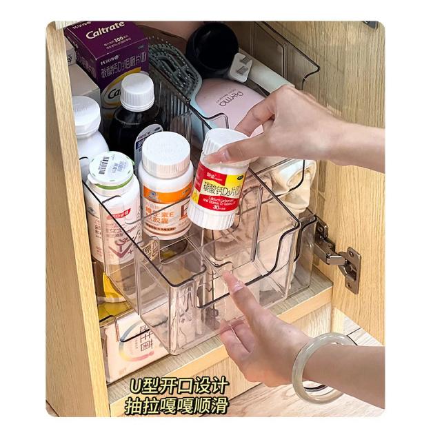 Expandable Underwear Socks Storage Box Adjustable Drawer Ties Organizer 24.5-43cm Transparent Infusion Box With Compartments
