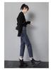Women's High Waist Elastic Loose Straight Jeans - Plus Size, Slimming, Versatile, Spring/Autumn High-End Dad Jeans