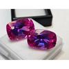 Pitambari Sapphire For Earring Making Natural 26 Ct Cushion Cut Pair Gemstone