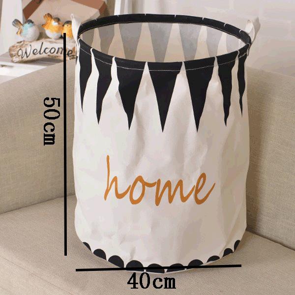 Cotton Linen Collapsible Laundry & Toy Basket
