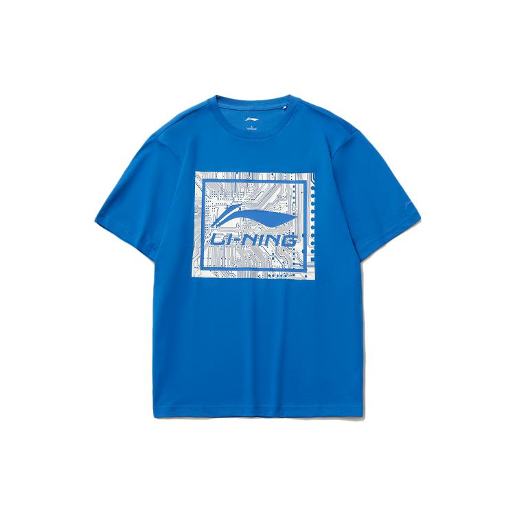 Li Ning Sports Fashion Collection T Shirt Men's Blue AHSR339-3