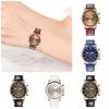 Women Leather Classic Quartz Watch Fashionable Wristwatch Accessory Gifts Girls