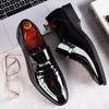 Luxury Men Dress Shoes Designer Patent Leather Shoes Male Slip On Loafers High Quality Pointed Toe Men Wedding Party Shoes 38-49