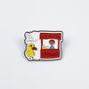 Cartoon Animals Brooch Set: Cute Duck & Frog Alloy Pins, English-Inspired Decorative Accessory