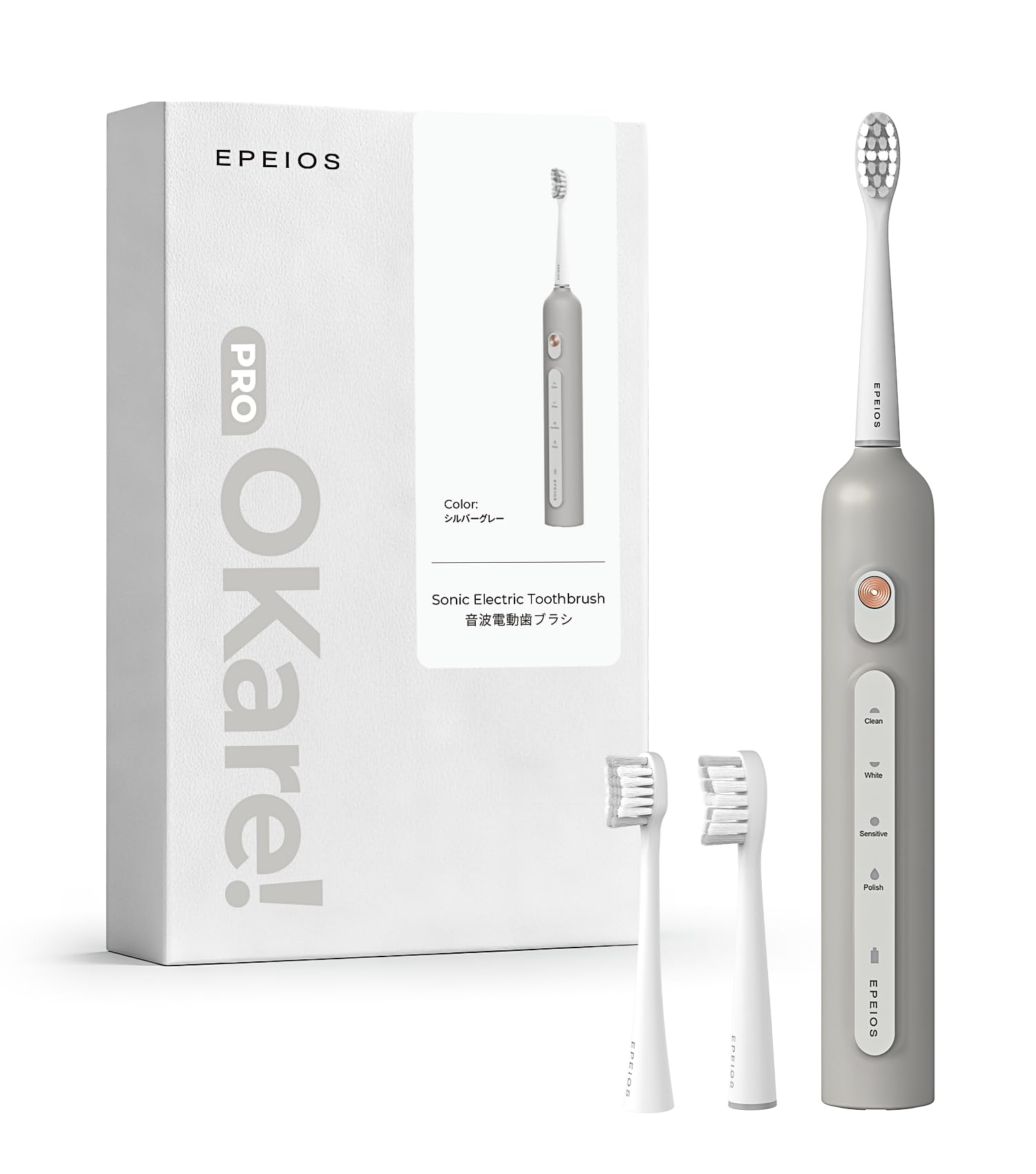 

by practicing Epeios OKare PRO Sonic Electric Toothbrush Includes 2 Replacement Brush Fast IPX7 Memory Function Perfect Gift [Recommended dentists] -
