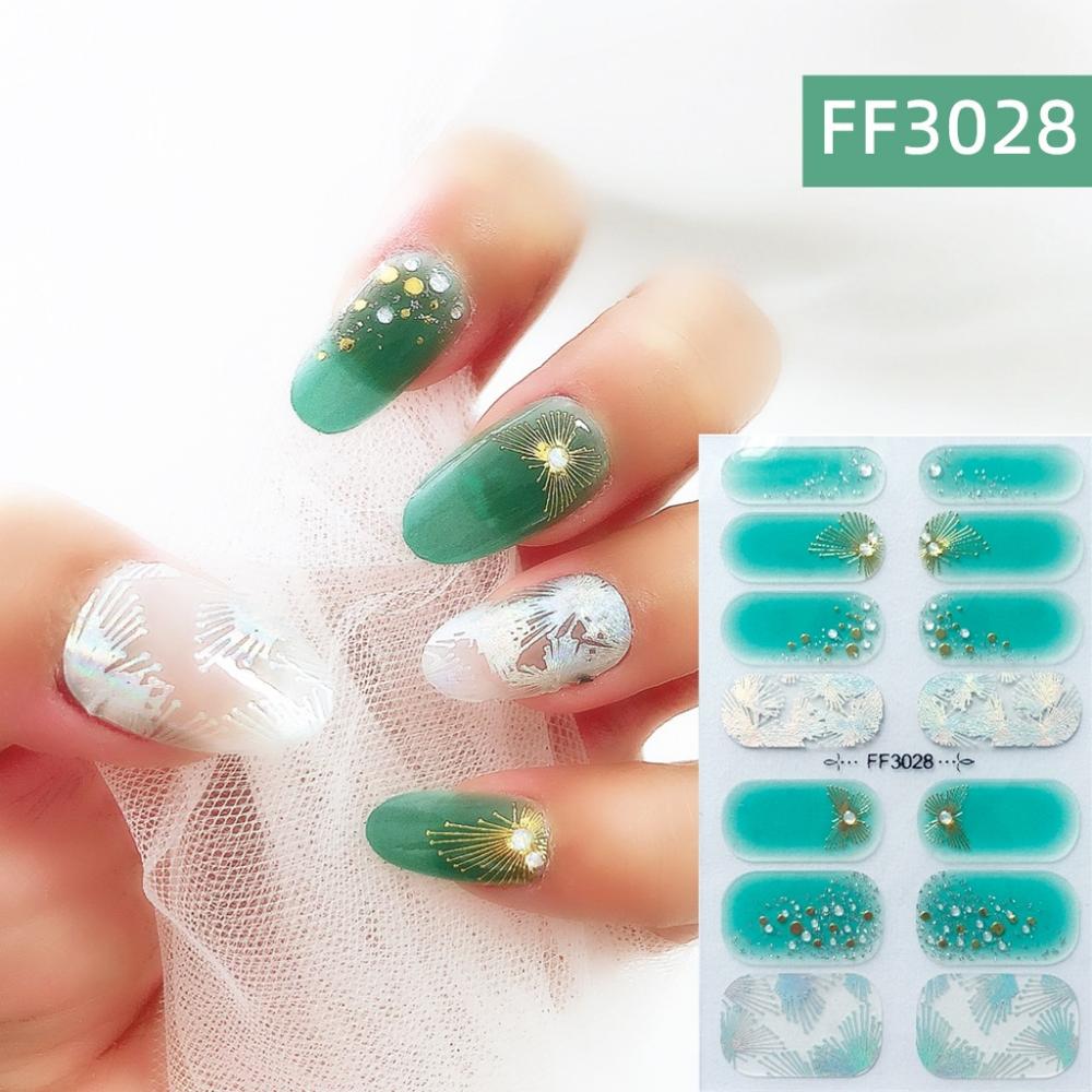 Three-dimensional Waterproof No-bake Nail Polish Film Full Sticker Spring and Summer Nail Film Paper Nail Film Paper