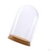 Cloche Bell Jar with Wooden Cork Base Wedding Christmas