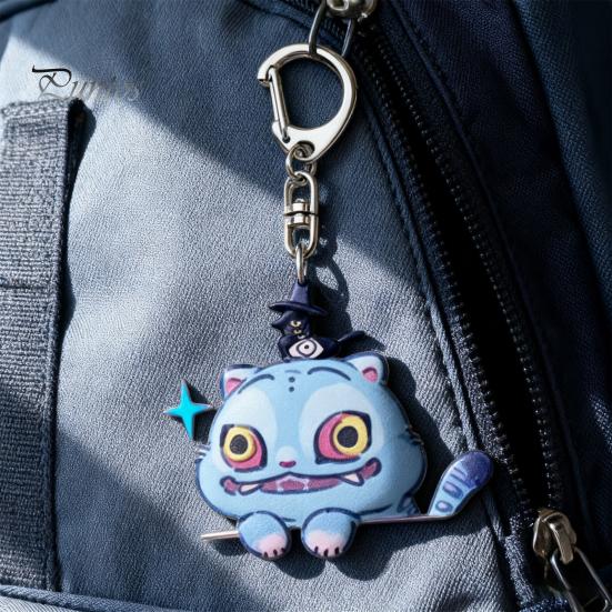 Long-lasting Tiger Charm Korean Pop Anime Keychain Cute Acrylic Pendant Mobile Phone Key Ring Bag Backpack Gift for Fans Colorful