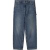 SS25 OG Single Knee Pant Loose Straight Fit Zipper Comfortable Simple Denim Pants Men Pants Medium-Blue I034871-01-4L