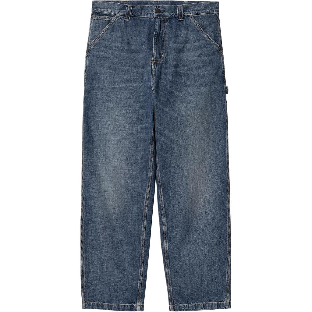Carhartt WIP SS25 OG Single Knee Pant Loose Straight Fit Zipper Comfortable Simple Denim Pants Men Pants Medium-Blue I034871-01-4L