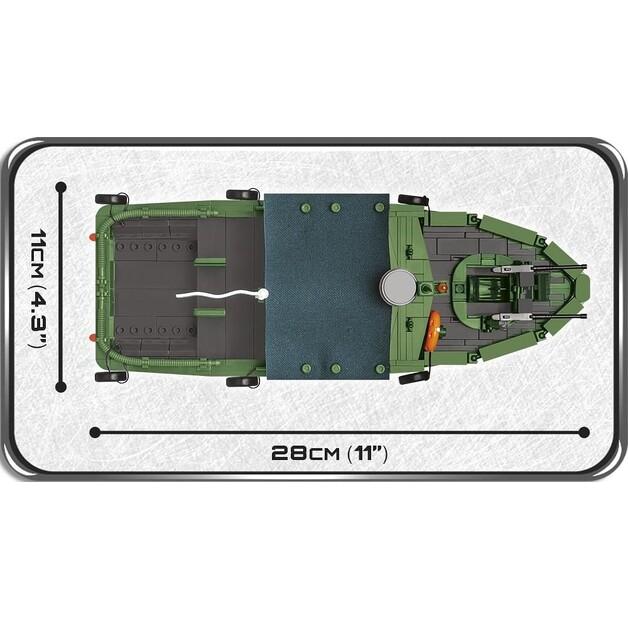 Конструктор пластиковый COBI Historical Collection Vietnam War Patrol Boat River Mk II COBI-2238