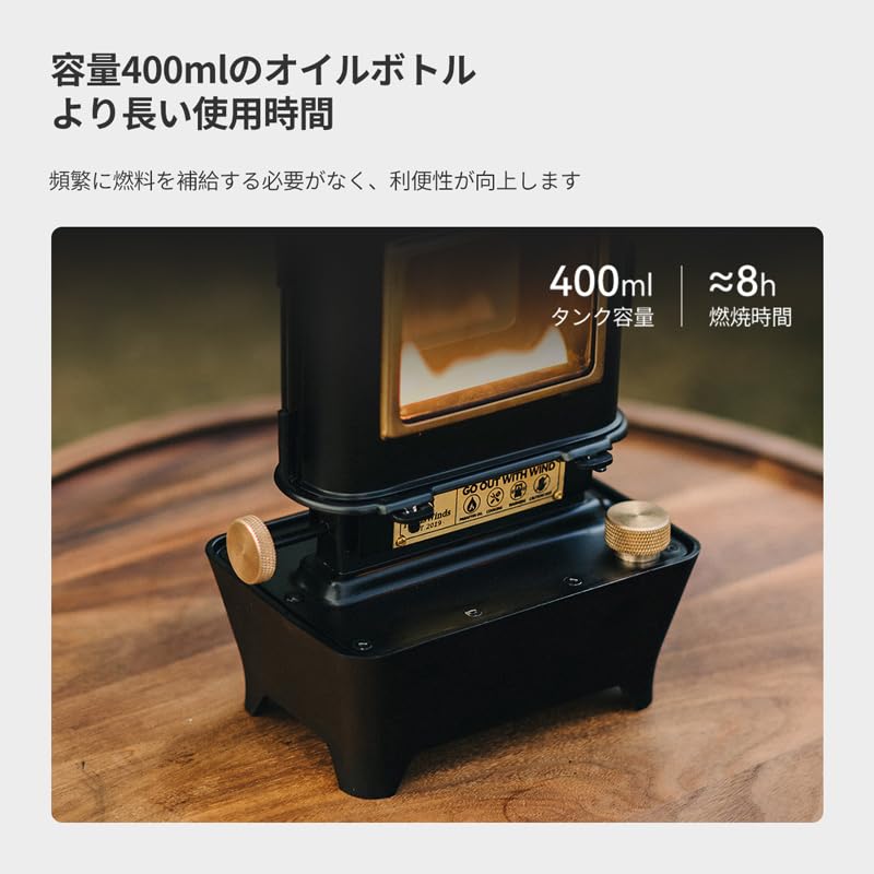 Thous Winds Iron Stove Fire Dance Stove Oil Lantern Camping Stove Stove Lamp Outdoor Fireplace Warmer Cooker Heater BBQ Replacement Wick Included