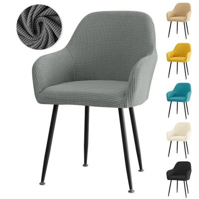 Polar Fleece High Arm Chair Cover Stretch Spandex Office Chair Slipcovers Elastic Chairs Seat Protector Covers for Living Room