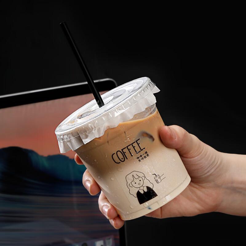 Disposable Coffee Cups with Flat Lids