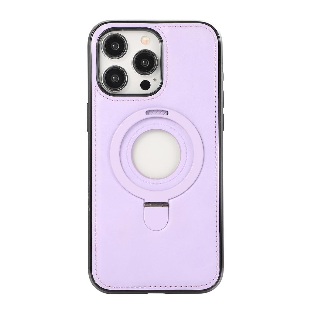 Custodia in Pelle per Apple iPhone16 ProMax - Supporto ad Anello di Ricarica Wireless MagSafe in PU Copertura Due in Uno su iPhone16/15/14/13/12/11/Pro/Plus/Promax