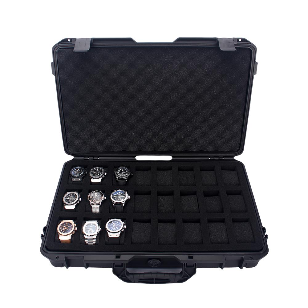 24 Slot Plastic Watch Case Portable Waterproof Watch Case Is Used To Store Watches Tool Box
