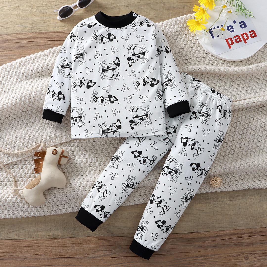 

Children s Clothing Catoon Underwear Set Baby Boys Girls Cotton Pajamas 73cm