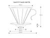 Embossed Stainless Steel Hand-Brew Coffee Drip Filter (V60 Compatible)