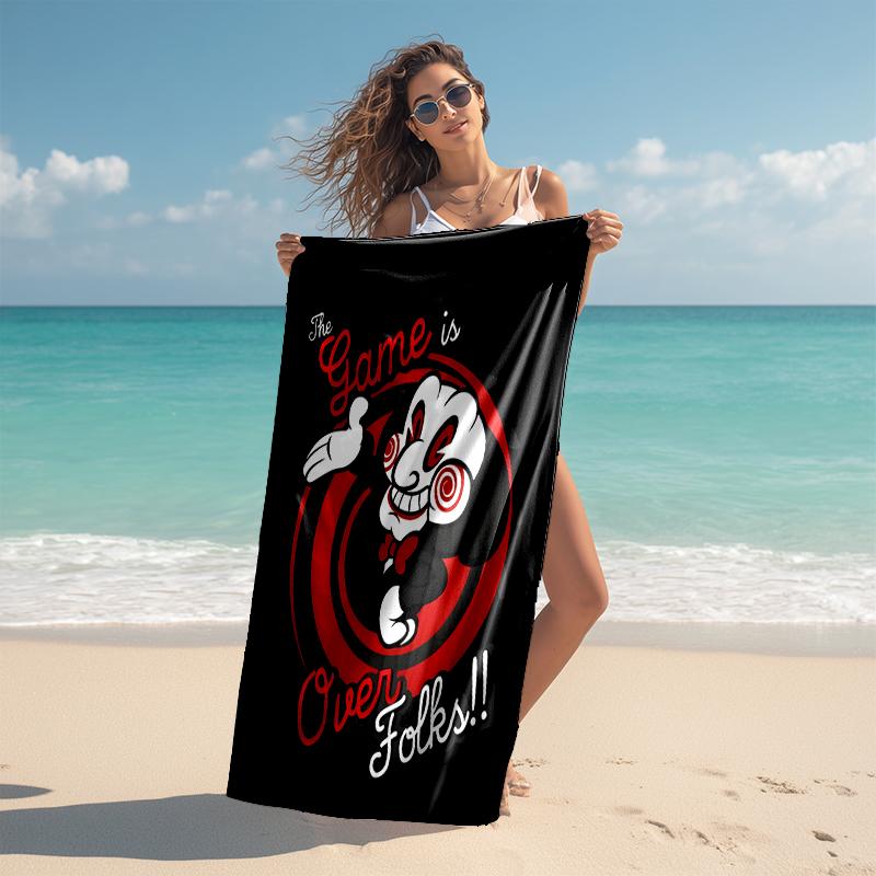 1pc Pennywise3 Beach Towel, Comfortable and Thick, and Swimming/Bath/Picnic/Camping Towel, Suitable for Seaside Beaches