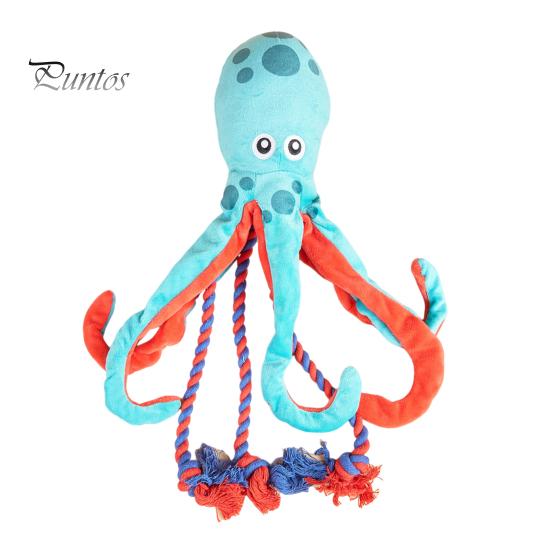 

Плюшевая игрушка для собак «Осьминог», жесткая игрушка для жевания собак, предназначенная для агрессивных любителей жевать, игрушка для перетягивания каната в виде осьминога для чистки зубов у щенков A