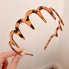 2Pcs Headband with Teeth Light Weight Wavy Textured Hairband Women Hairpiece Accessory For Themed Event And Casual Wear