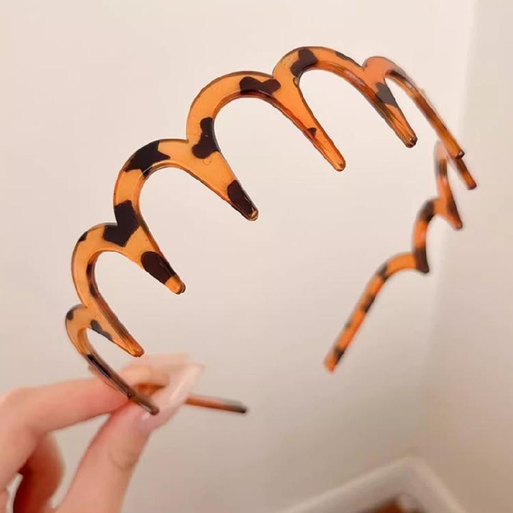 2Pcs Headband with Teeth Light Weight Wavy Textured Hairband Women Hairpiece Accessory For Themed Event And Casual Wear