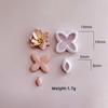 10Pcs Flower Clay Cutter Clay Molds for Earrings Making, 5 Shape Geometric Flower Clay Cutter, 5 Shape Petal Clay Cutter