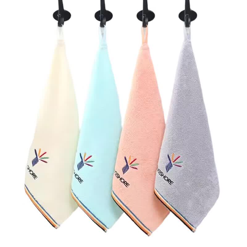 Jinhao Hanging Absorbent Cotton Face Towel 4-Pack