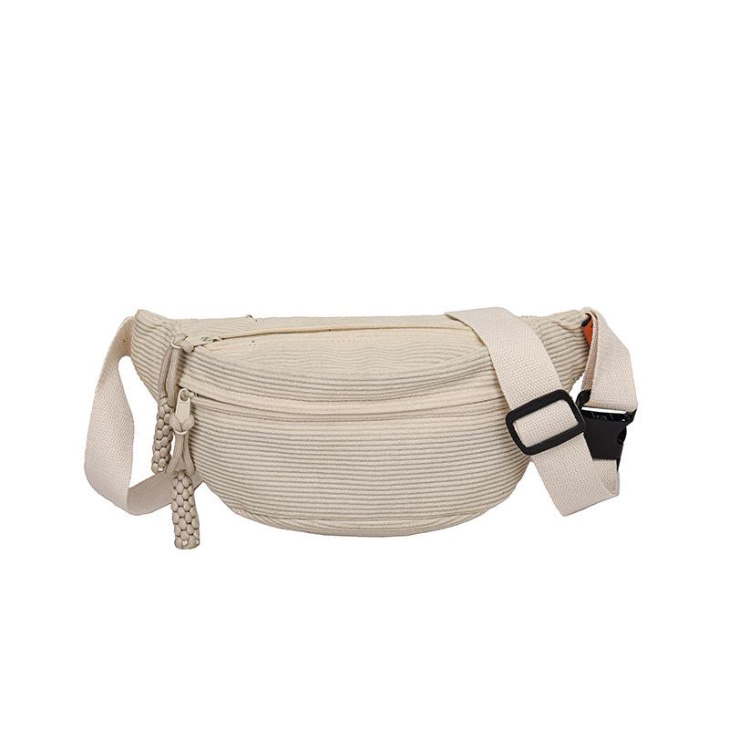 Corduroy Casual Sporty Crossbody Bag with Large Capacity